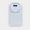 Classic Fit Plain White Cotton Poplin Shirt with Classic Collar & Two Button Cuff