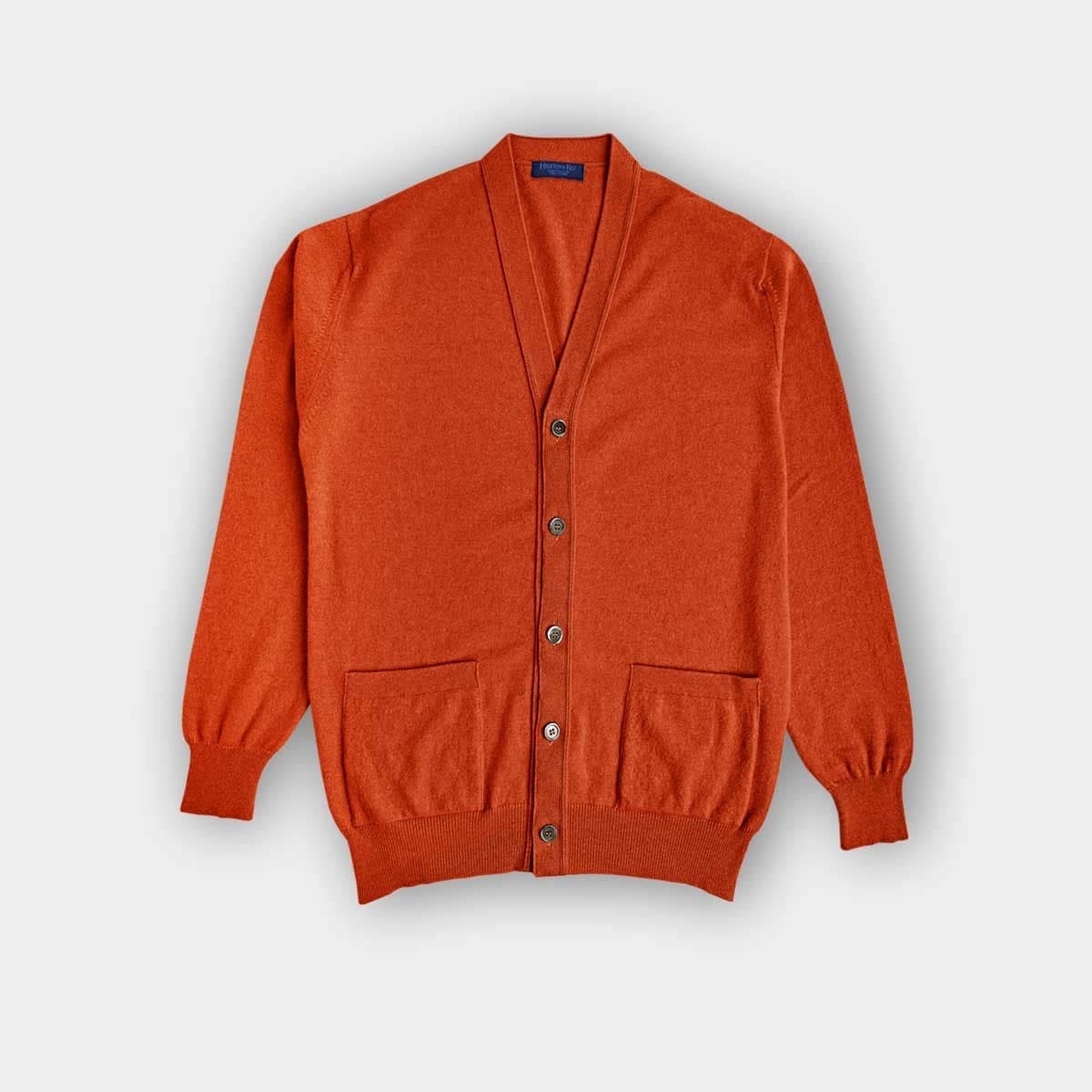 Cashmere Cardigan Orange Cardigan Women Burnt Orange Cashmere