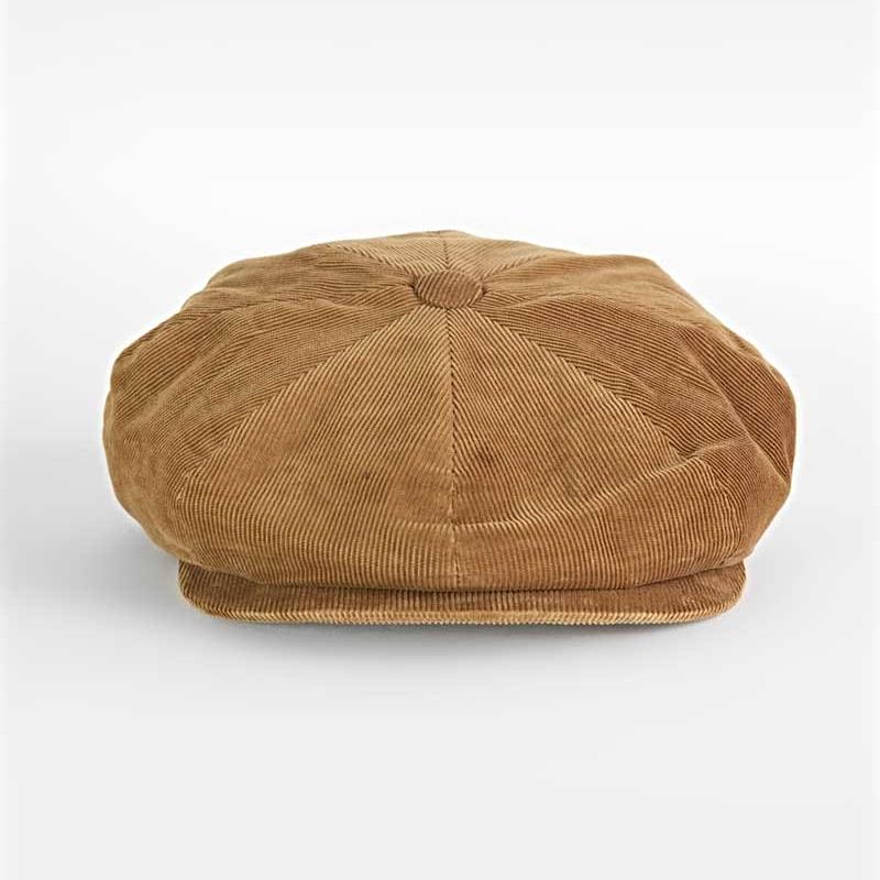 Camel Corduroy Cotton Gatsby Cap Bates Hatters of London