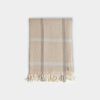 Fawn Pane Check Cashmere Shawl