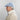 Light Blue Plain Micro Herringbone Linen Toni Cap
