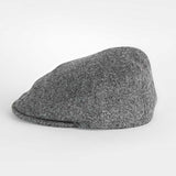 Mid Grey Twill 100% Wool Made In England Flat Cap