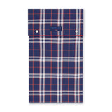 Large Red & Blue Check Pyjamas With Red Piping