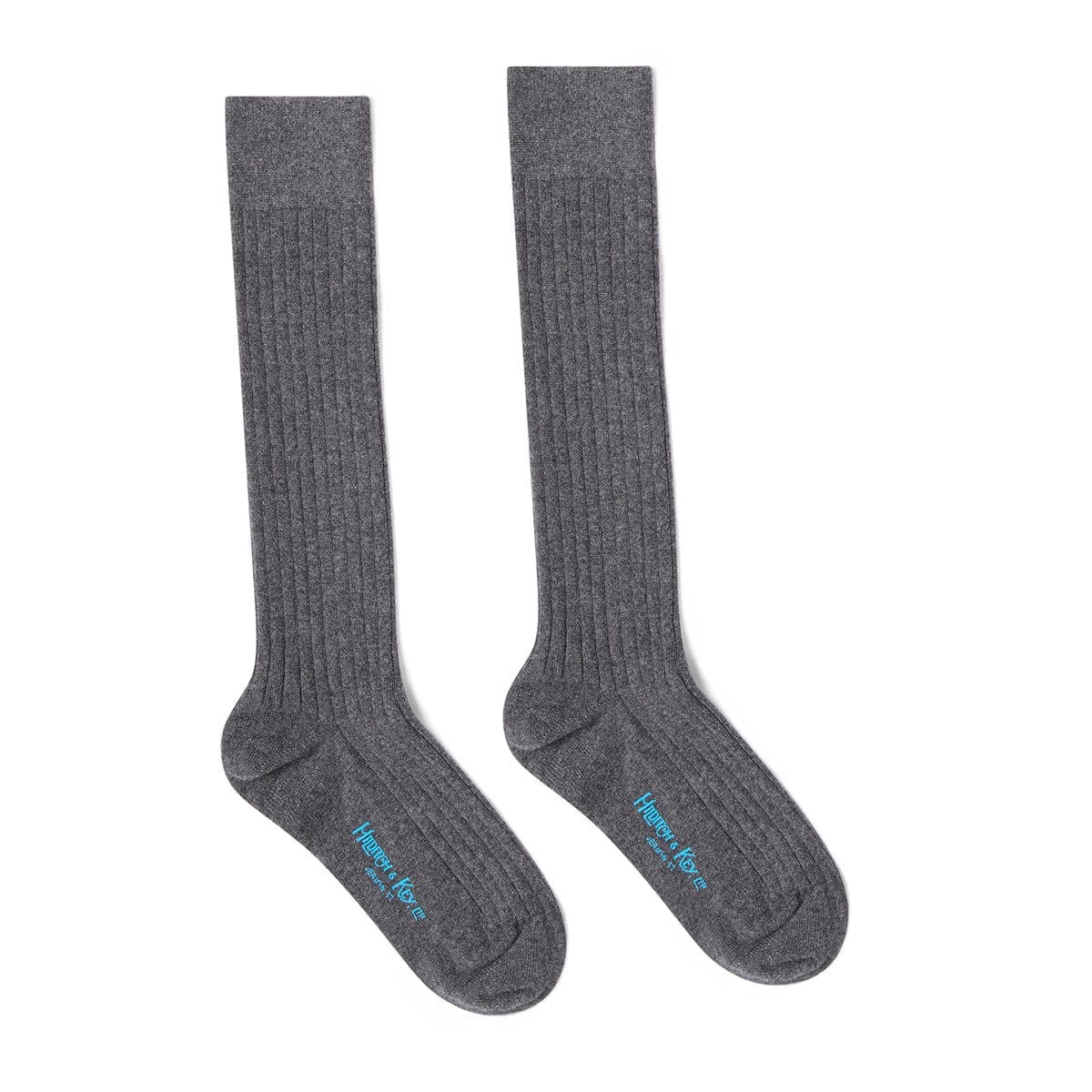Long Grey Cashmere Socks