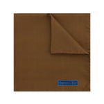 Plain Brown Silk Handkerchief