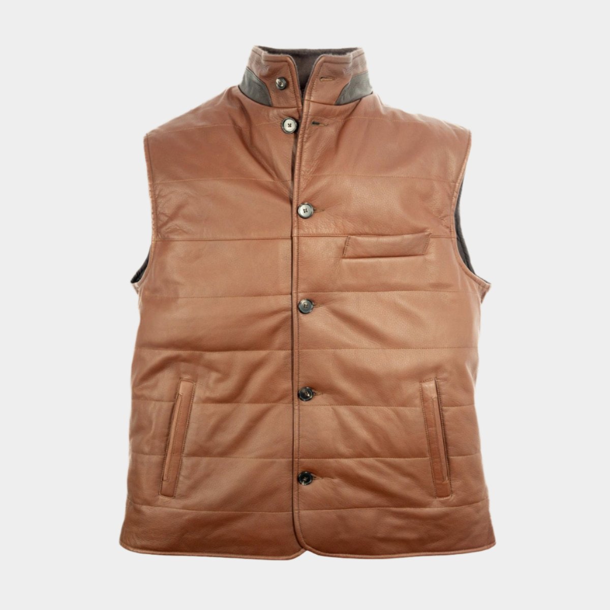 Gilet E Smanicati Neri Uomo In Pelle Per Motociclista | Acquisti - Foto 8