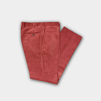 Pink Cotton Corduroy Trousers