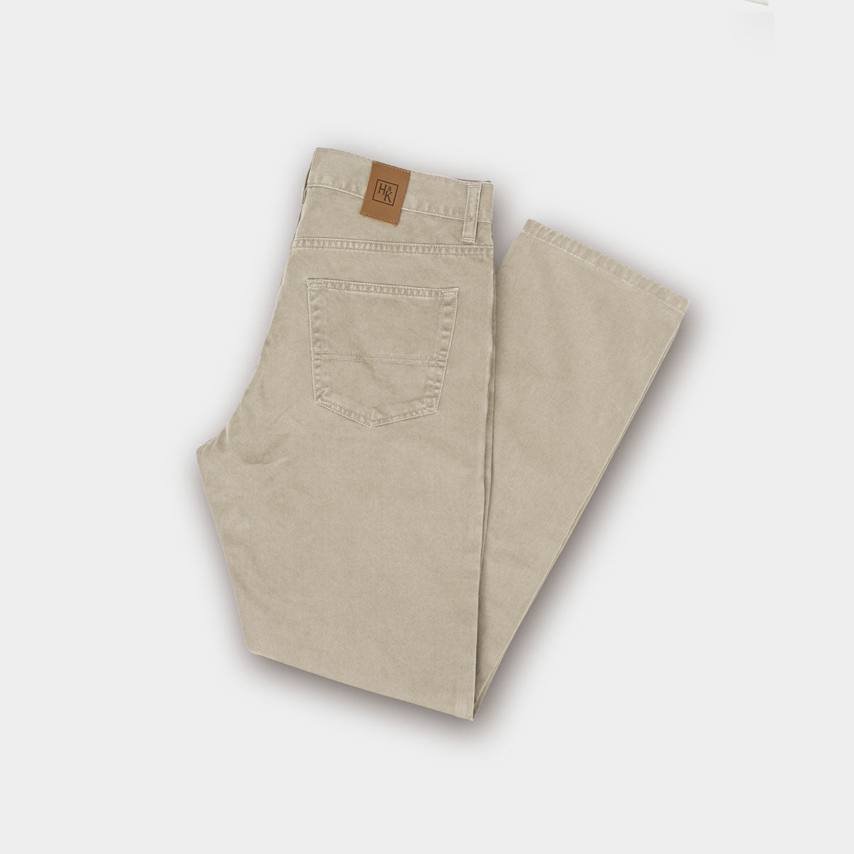 Plain Stone Cotton Jeans