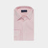 Contemporary Fit Plain Pink Oxford Cotton Shirt with Concealed Button Down Collar & Two Button Cuff