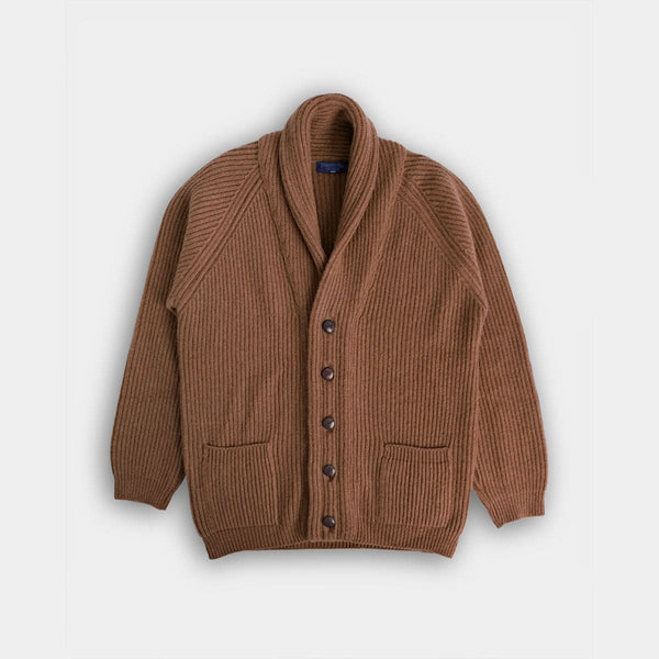 ジャケット・アウター RRL SNAPPED FRONT SHAWL CARDIGAN JACKET Cable Cotton-Wool Shawl Cardigan for Women | Ralph Lauren® UK