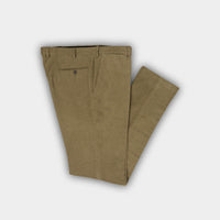 Beige Stretch Cotton Trousers