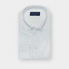 Contemporary Fit Plain White Cotton Shirt with Button Down Collar & Two Button Cuff