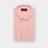Contemporary Fit Plain Pink Linen Shirt with Button Down Collar & Two Button Cuff