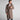 Brown Wool Herringbone Double Breasted Overcoat