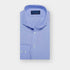 Contemporary Fit Blue End-on-End Cotton Shirt with Cut-away Collar & Two Button Cuff