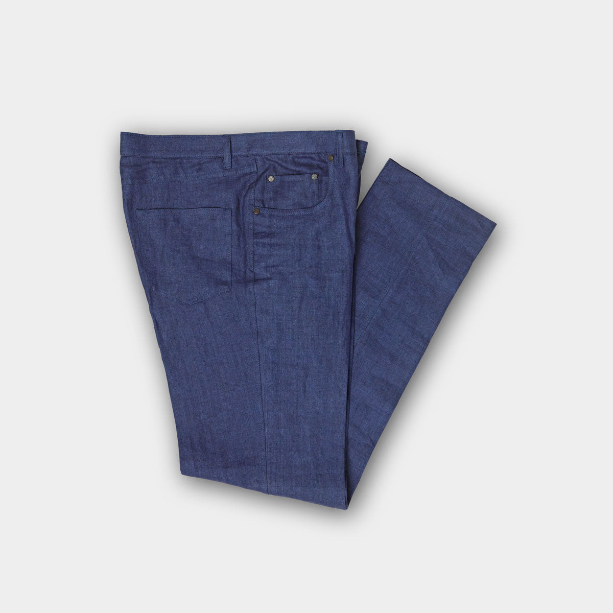 Royal Blue Linen Trousers