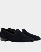 Albert Black Velvet House Slipper