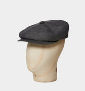 Bitter Brown Linen Gatsby Cap