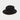 Black Fur Felt Fedora