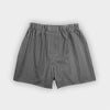 Black Gingham Check Cotton Boxer Shorts