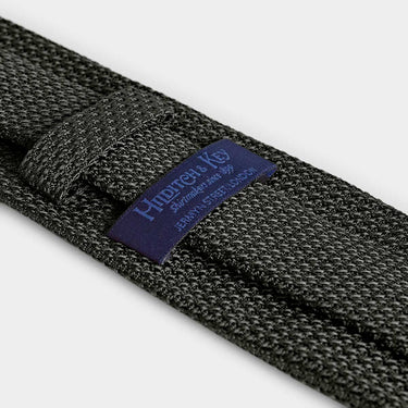 Black Grenadine Silk Tie