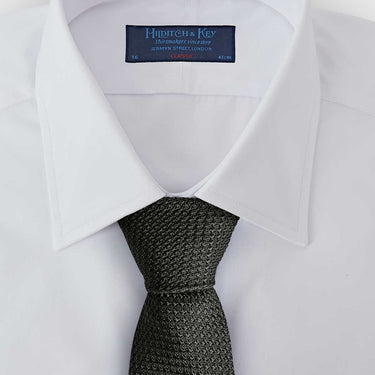 Black Grenadine Silk Tie