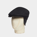 Black & Grey Bold Stitch Wool Toni Cap