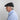 Black Linen Flat Cap