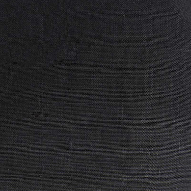 Black Linen Flat Cap