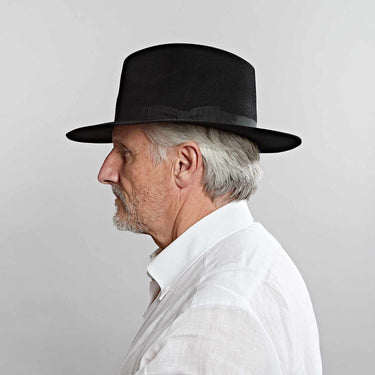 Black Pioneer Fedora Hat
