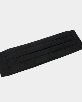 Black Silk Barathea Cummerbund