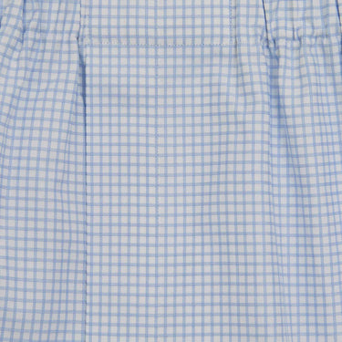 Blue Check Cotton Boxer Shorts