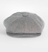 Blue & Grey Pin Dot Cotton Gatsby Cap