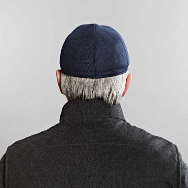 Blue Herringbone Loro Piana Storm System Wool Baseball Cap