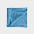 Blue & Navy Small Spot Silk Pocket Square
