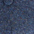 Blue Pick & Pick Donegal Tweed Wool Gatsby Cap