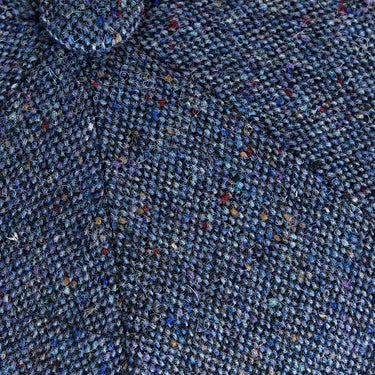 Blue Pick & Pick Donegal Tweed Wool Gatsby Cap