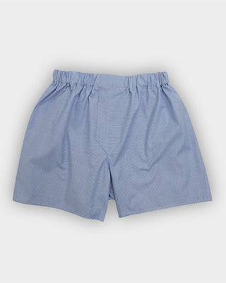Blue Prince of Wales Check Cotton Boxer Shorts