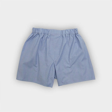Blue Prince of Wales Check Cotton Boxer Shorts