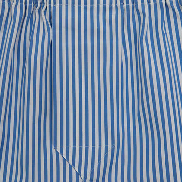 Blue & White Stripe Cotton Boxer Shorts