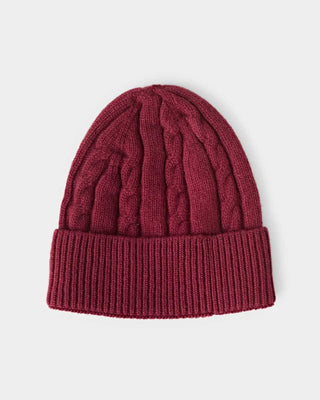 Bordeaux Red Cashmere Beanie