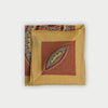 Bronze & Tan Large Duo Paisley Silk Blend Pocket Square