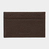 Brown Calf Leather Double Sided Card Holder