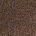 Brown Herringbone With Navy Overcheck Wool Sandown Cap