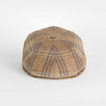 Brown & Navy Overcheck Cotton & Linen Toni Cap