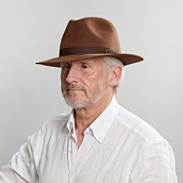 Brown Pioneer Fedora Hat
