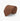 Brown Printed Silk Tie with White Pin Spots