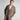 Brown Wool Herringbone Double Breasted Overcoat