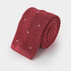 Bruciato & White Spot Knitted Silk Tie