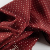Burgundy, Spotted Silk Handkerchief